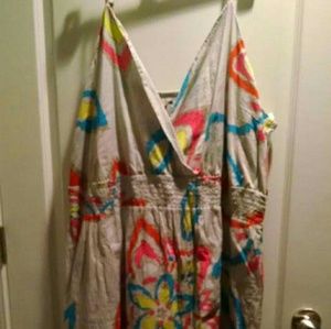 Old Navy size 28 gray dress with flowers